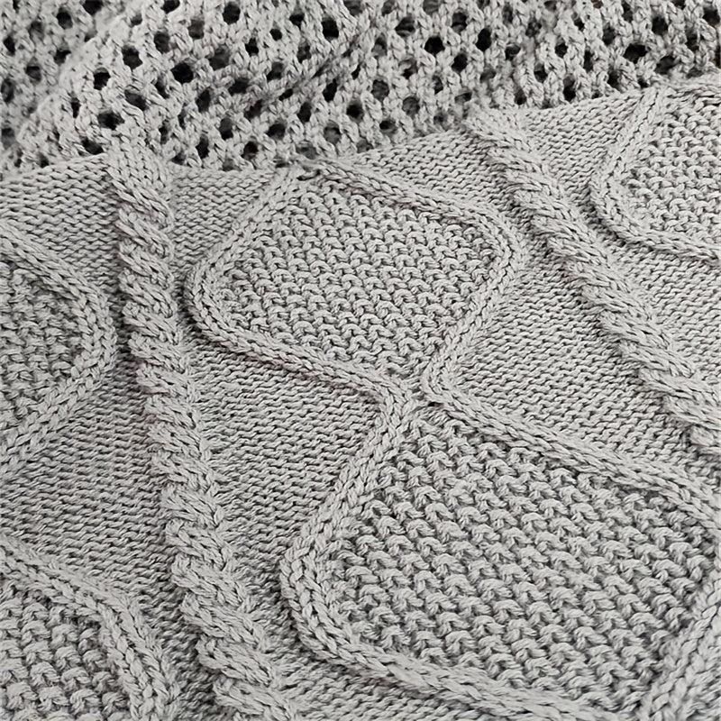 Large Capacity Hollow Knit Tote Bag Lightweight Should Bag Casual Commuter Bag