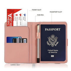 Waterproof Rfid Blocking Passport Holder Travel Wallet Case