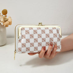 Vintage Pattern Clutch Wallet Classic Women's Purse