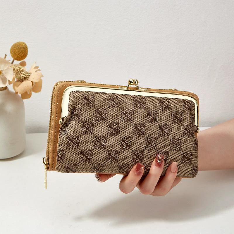Vintage Pattern Clutch Wallet Classic Women's Purse