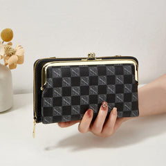 Vintage Pattern Clutch Wallet Classic Women's Purse