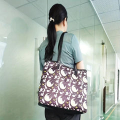 Cartoon Print Shoulder Bag for School & Work