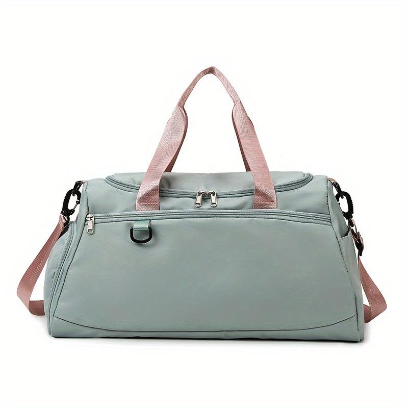 Colorblock Large Capacity Sports Handbag Lightweight Travel Luggage Bag