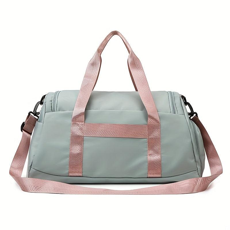 Colorblock Large Capacity Sports Handbag Lightweight Travel Luggage Bag