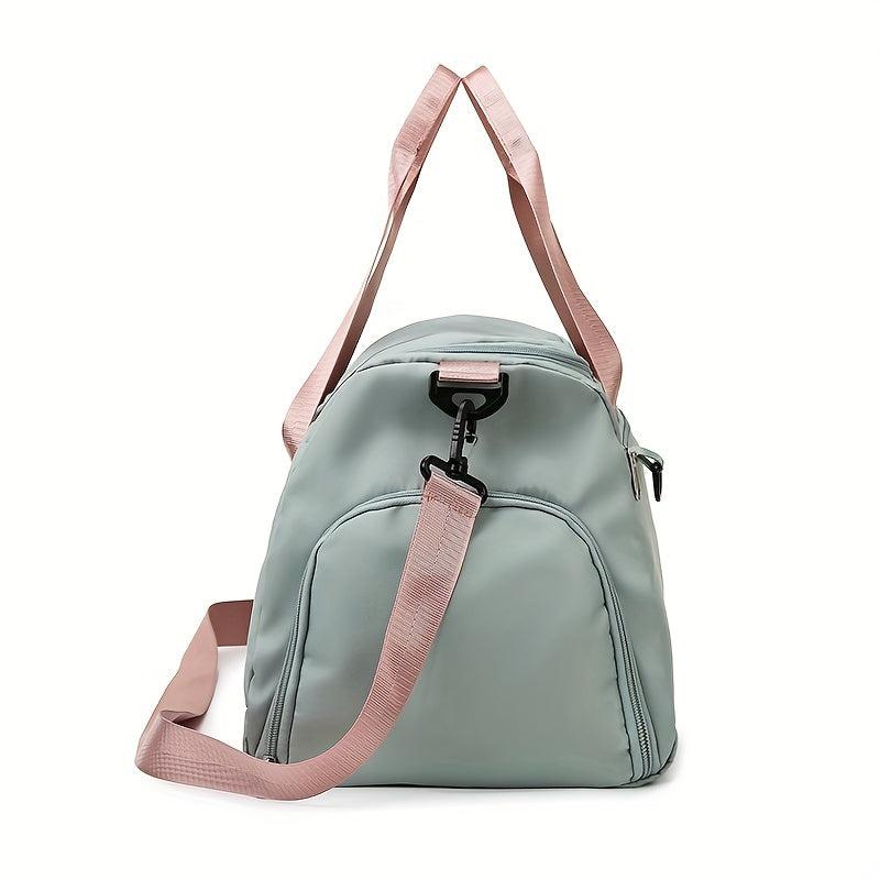 Colorblock Large Capacity Sports Handbag Lightweight Travel Luggage Bag