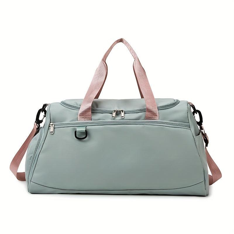 Colorblock Large Capacity Sports Handbag Lightweight Travel Luggage Bag