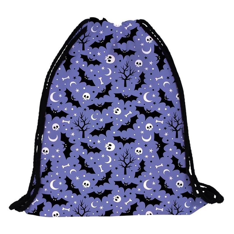 Halloween Pattern Drawstring Bag Lightweight Daypack