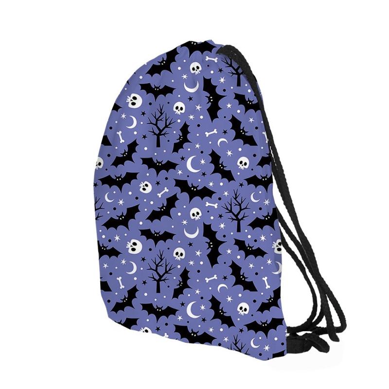 Halloween Pattern Drawstring Bag Lightweight Daypack
