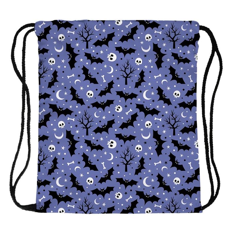 Halloween Pattern Drawstring Bag Lightweight Daypack