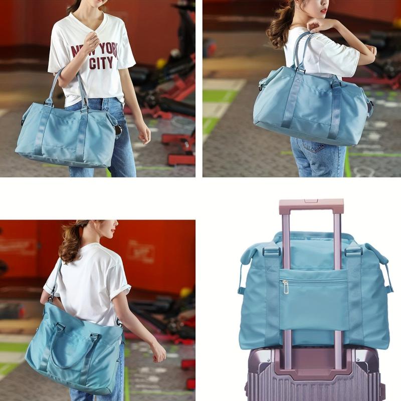 Large Capacity Travel Duffle Bag Sports Gym Tote Carry On Weekender Overnight