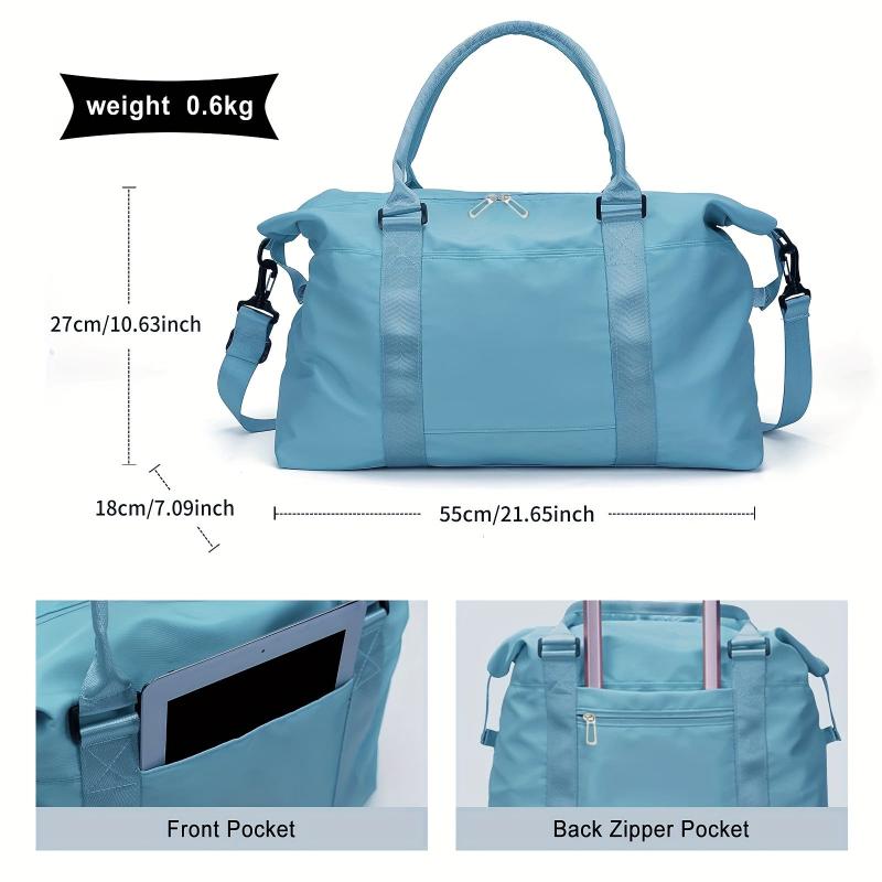 Large Capacity Travel Duffle Bag Sports Gym Tote Carry On Weekender Overnight