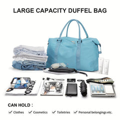 Large Capacity Travel Duffle Bag Sports Gym Tote Carry On Weekender Overnight