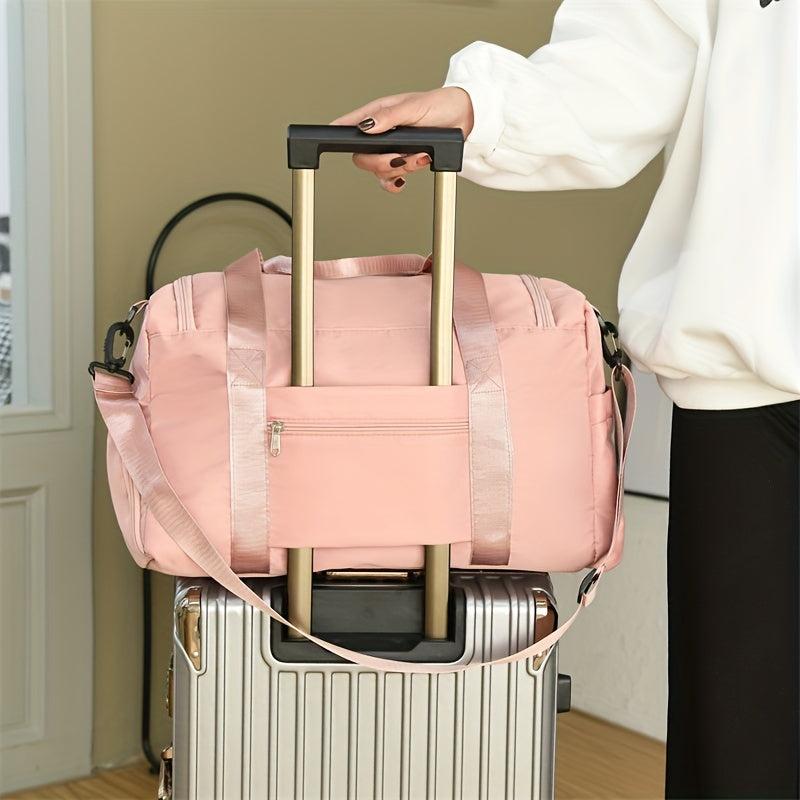 Large Capacity Carry On Duffle Bag Nylon Lightweight Luggage Bag