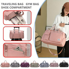 Large Capacity Carry On Duffle Bag Nylon Lightweight Luggage Bag
