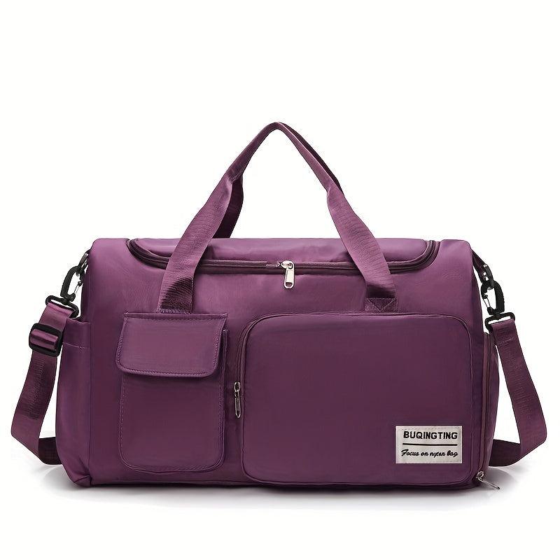 Large Capacity Carry On Duffle Bag Nylon Lightweight Luggage Bag