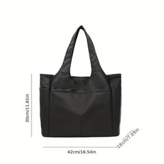 Large Capacity Nylon Tote Bag for Travel and Fitness