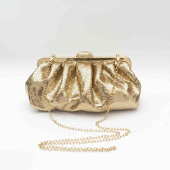 Sequined Ruched Evening Bag Wedding Dress Clutch Purse Women's Handbag