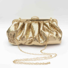 Sequined Ruched Evening Bag Wedding Dress Clutch Purse Women's Handbag