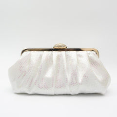 Sequined Ruched Evening Bag Wedding Dress Clutch Purse Women's Handbag