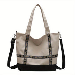 Vintage Floral Tote Bag Canvas Shoulder Bag Women's Handbag