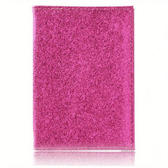 Pink Leather Passport Cover for Women Travel Passport Case Holder