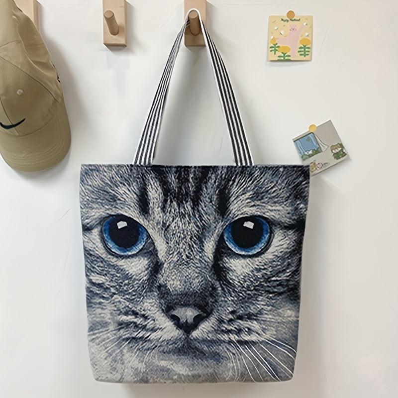 Large Capacity Canvas Handbag Ethnic Style Shoulder Bag