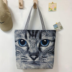 Large Capacity Canvas Handbag Ethnic Style Shoulder Bag