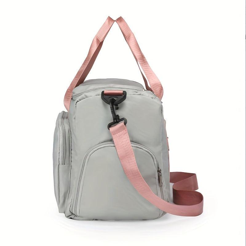 Colorblock Sports Bag Lightweight Travel Luggage Gym Bag