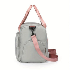 Colorblock Sports Bag Lightweight Travel Luggage Gym Bag