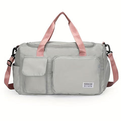 Colorblock Sports Bag Lightweight Travel Luggage Gym Bag