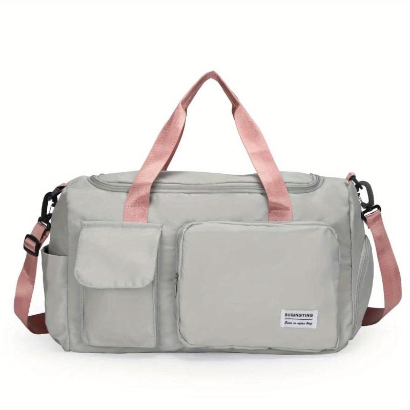 Colorblock Sports Bag Lightweight Travel Luggage Gym Bag