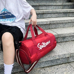 Letter Pattern Fitness Bag Large Capacity Sports Handbag