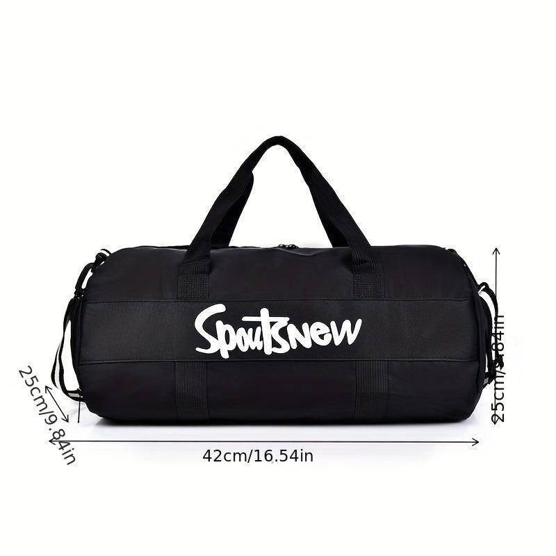 Letter Pattern Fitness Bag Large Capacity Sports Handbag