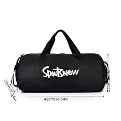 Letter Pattern Fitness Bag Large Capacity Sports Handbag