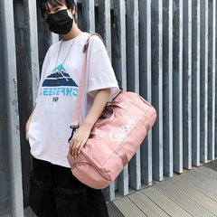 Letter Pattern Fitness Bag Large Capacity Sports Handbag