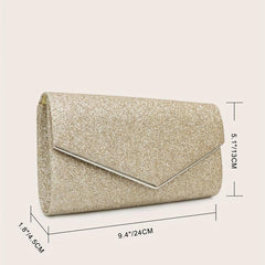 Glitter Envelope Clutch Purse for Wedding Party Prom