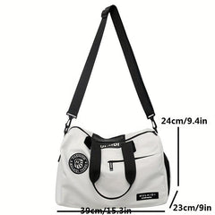 Casual Shoulder Bag Large Capacity Crossbody Bag School Zipper Bag