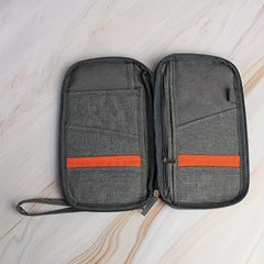 Portable Travel Passport Bag Large Capacity Document Storage Bag