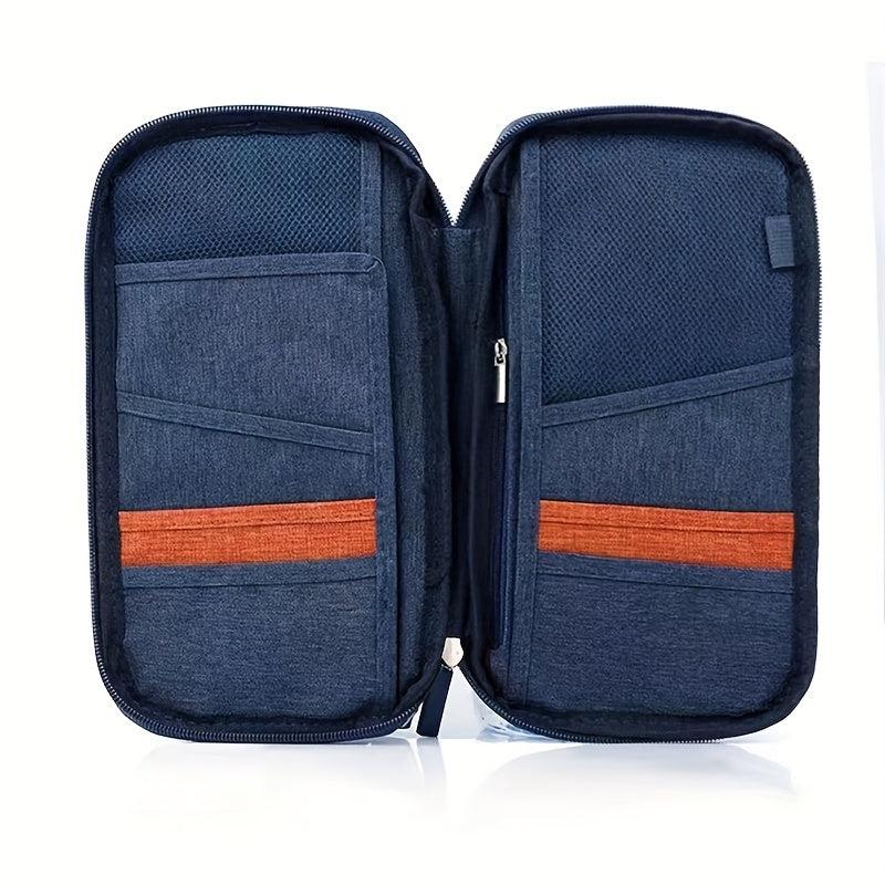 Portable Travel Passport Bag Large Capacity Document Storage Bag