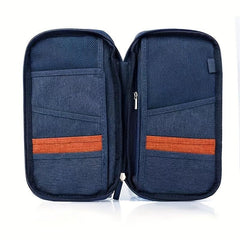 Portable Travel Passport Bag Large Capacity Document Storage Bag