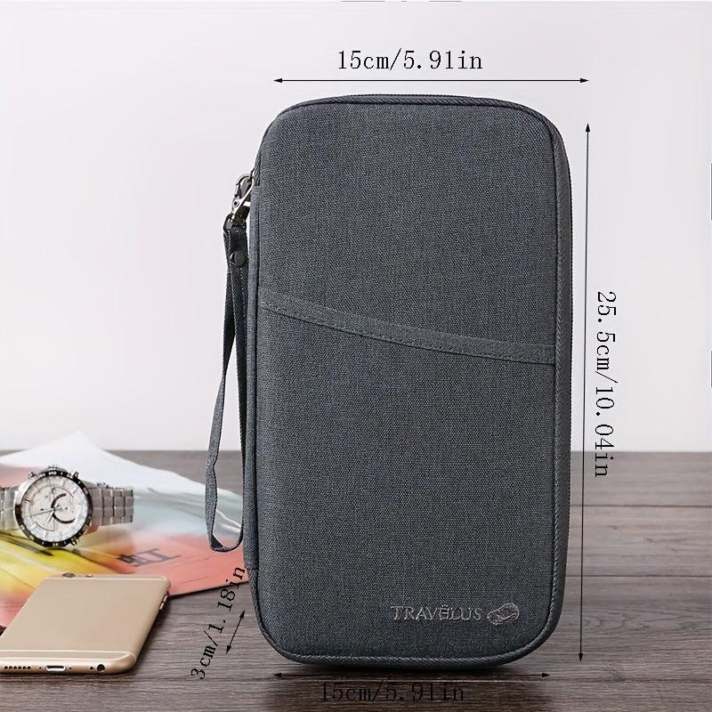 Portable Travel Passport Bag Large Capacity Document Storage Bag