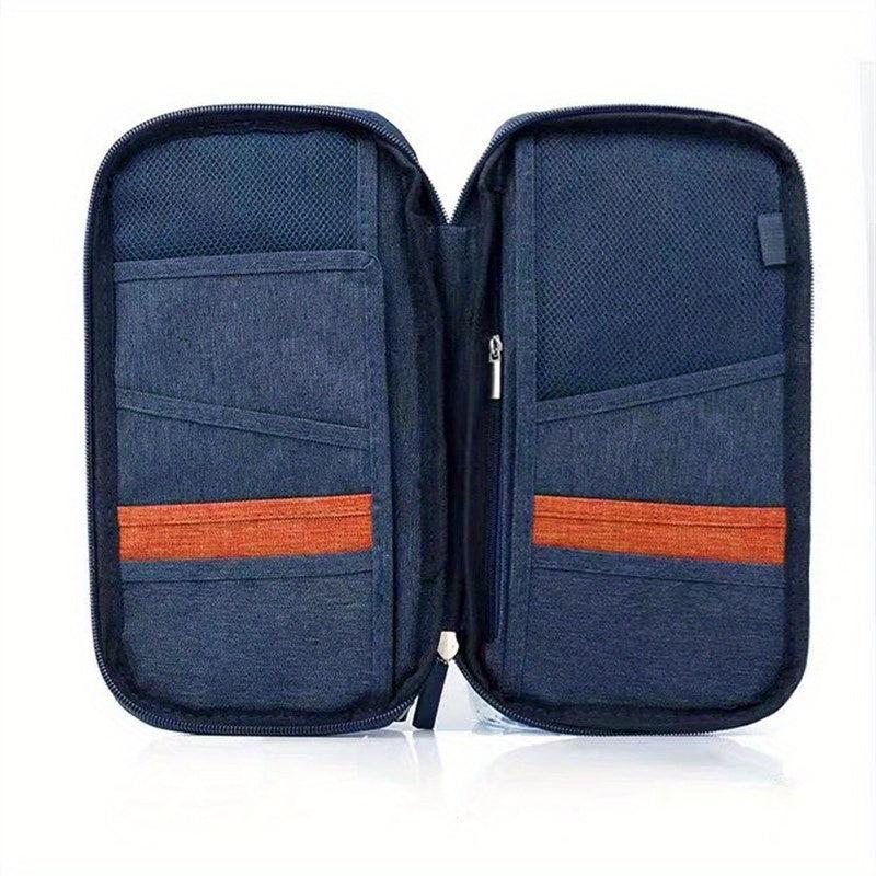 Portable Travel Passport Bag Large Capacity Document Storage Bag