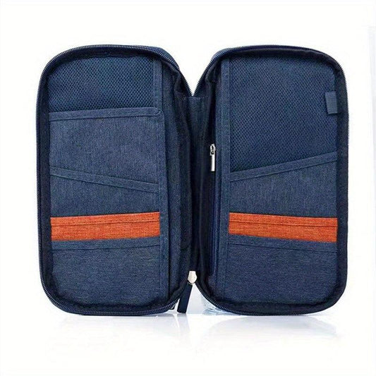 Portable Travel Passport Bag Large Capacity Document Storage Bag