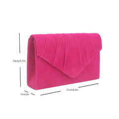 Ruched Clutch Wallet Evening Bag Lightweight Banquet Bag