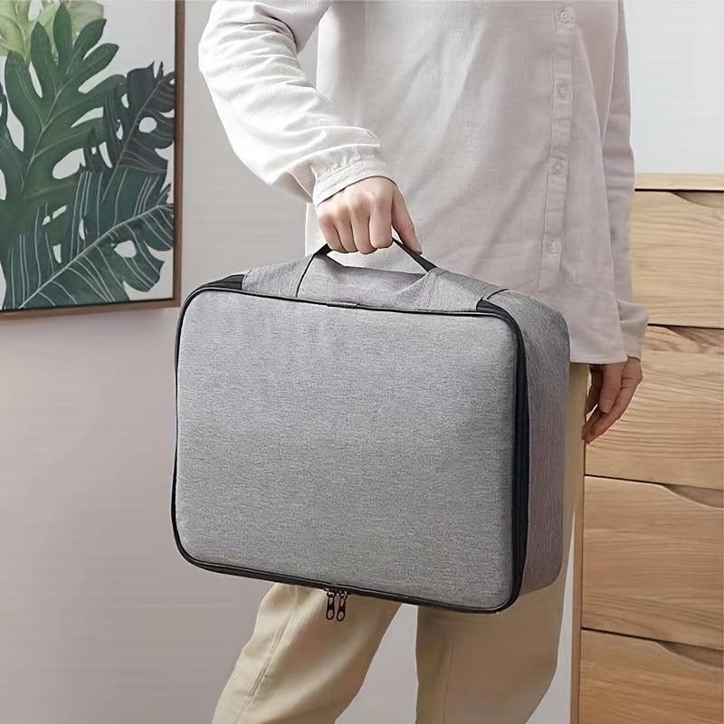 Large Capacity Document File Storage Bag with Passport Lock