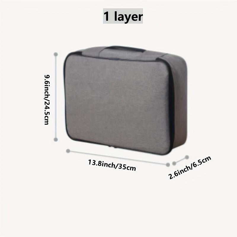 Large Capacity Document File Storage Bag with Passport Lock