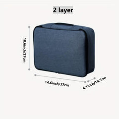 Large Capacity Document File Storage Bag with Passport Lock