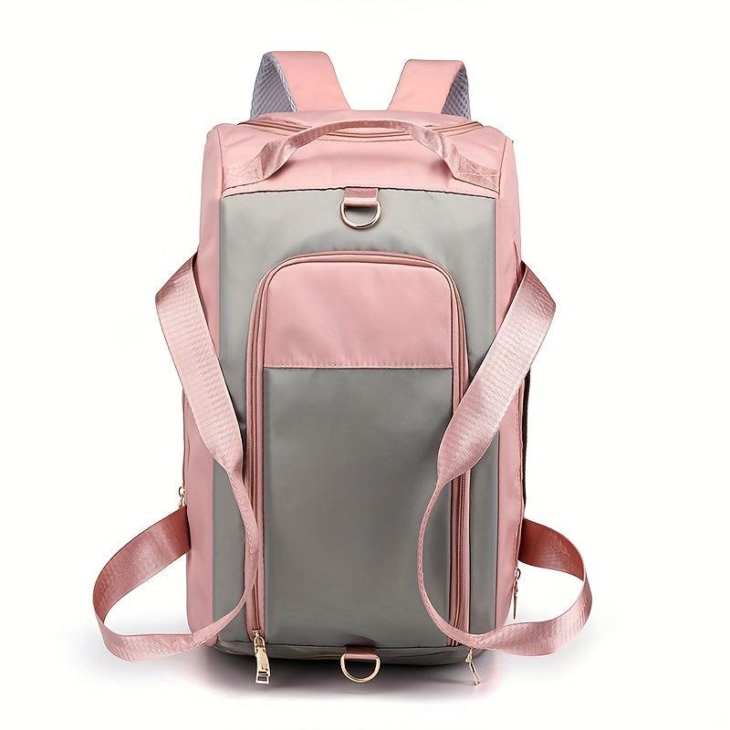Colorblock Sports Bag Lightweight Multifunctional Duffle Bag