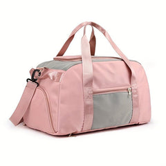 Colorblock Sports Bag Lightweight Multifunctional Duffle Bag