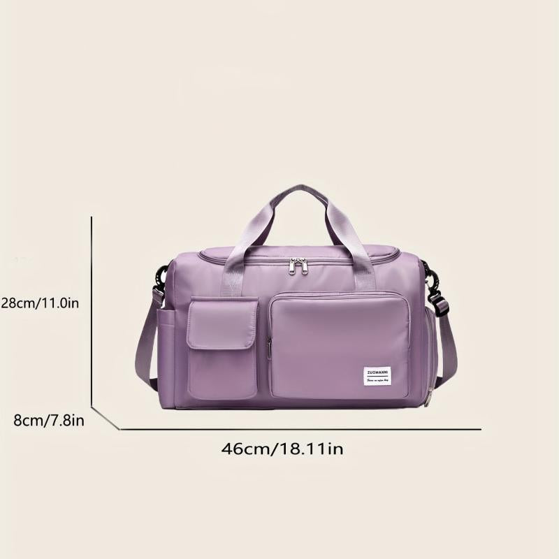 Large Storage Sports Bag Zipper Portable Luggage Handbag Duffle Bag